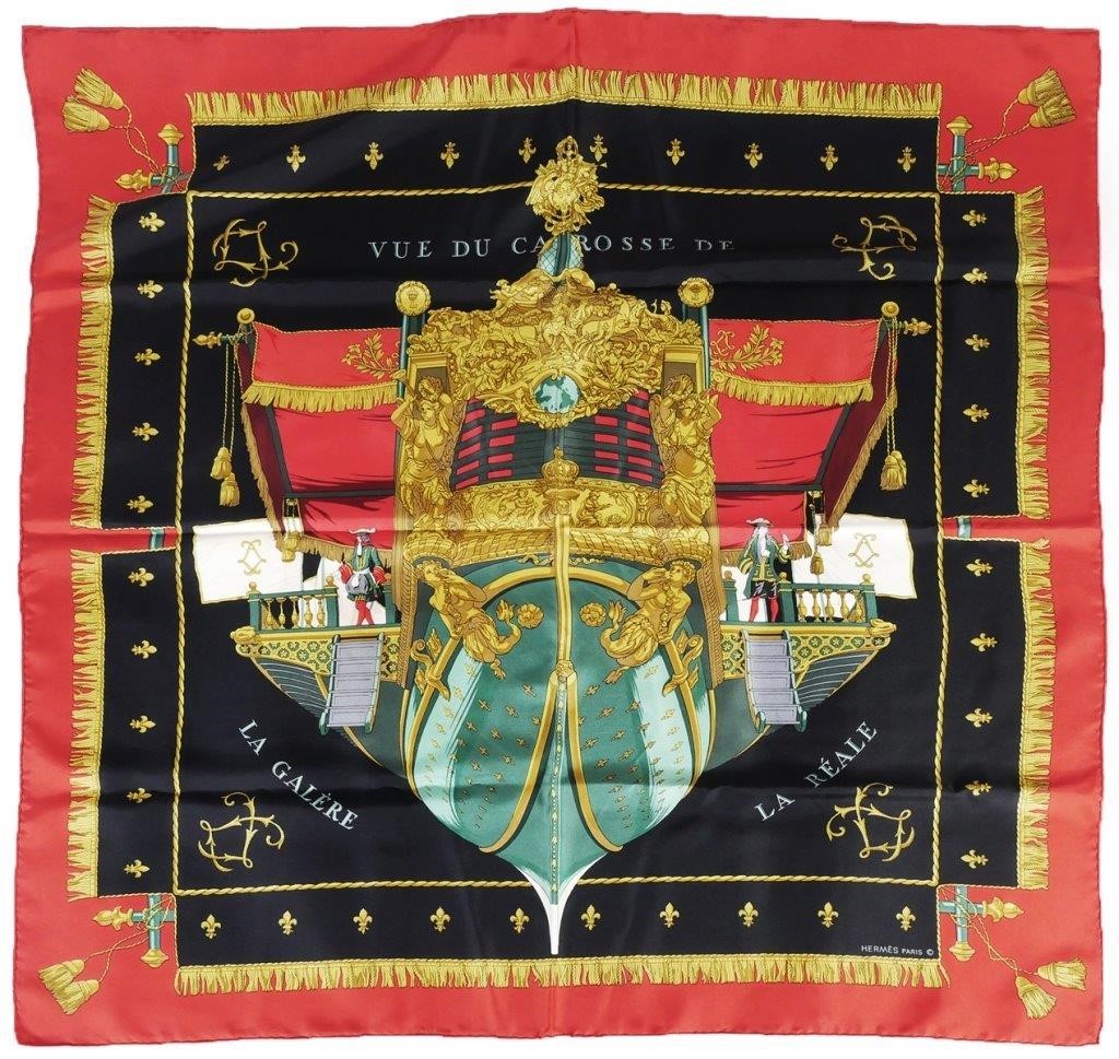 HERMES SILK SCARF "LA