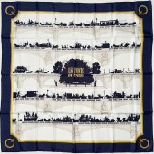 HERMES SILK SCARF  LES PONTS D
