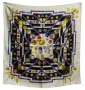 HERMES SILK SCARF, 'PETITE MAI