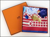 HERMES SILK SCARF. Roseraie wi