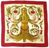 HERMèS SILK SCARF WITH CERES D