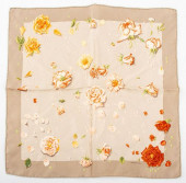 HERMES SILK TWILL POCKET SQUAR