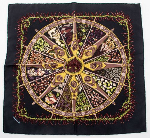 HERMES SILK TWILL POCKET SQUARE