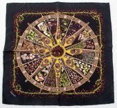 HERMES SILK TWILL POCKET SQUAR