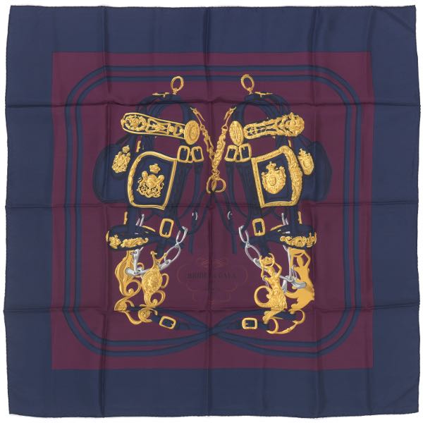 HERMES SILK TWILL SCARF "BRIDES