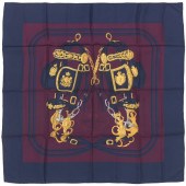 HERMES SILK TWILL SCARF "BRIDE