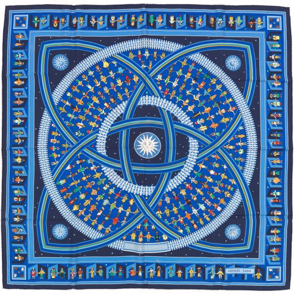 HERMES SILK TWILL SCARF "DONNER