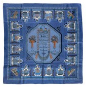 HERMÈS SILK TWILL SCARF "HUILE