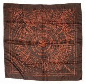 HERMES SILK TWILL SCARF 'NAISS
