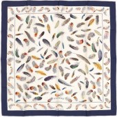HERMES SILK TWILL SCARF "PLUME