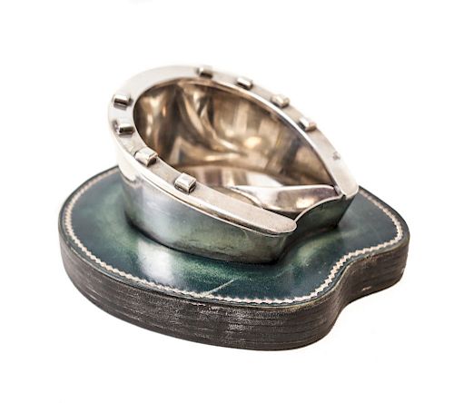 HERMES SILVER PLATE HORSESHOE