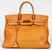 HERMES TAN LEATHER BIRKIN 40CM