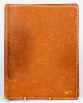 HERMES TAN LEATHER GM SIMPLE A