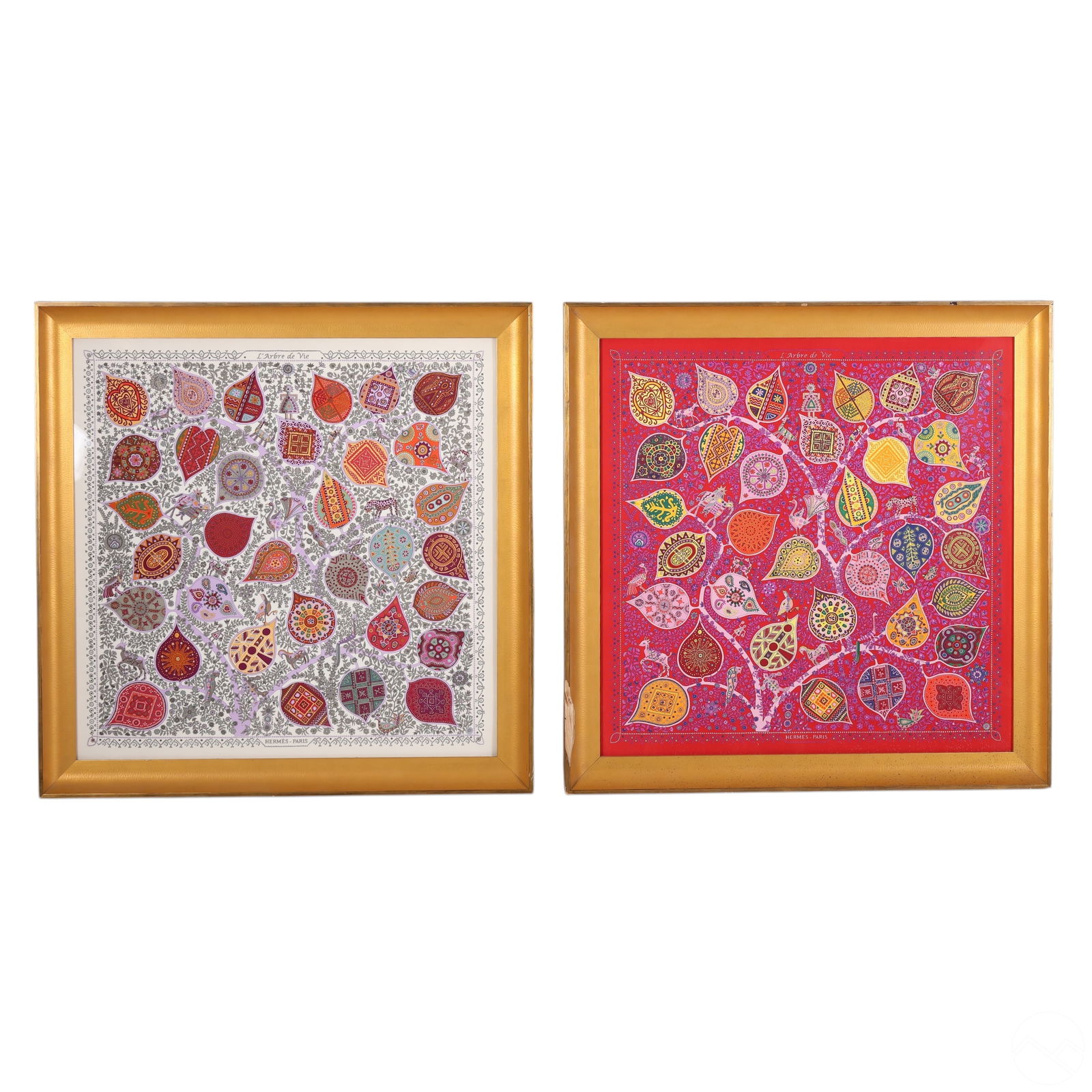 HERMES TREE OF LIFE SILK SCARVES