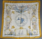 HERMES 'VIEILLE MARINE' SILK S