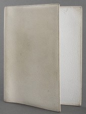 HERMES WHITE LEATHER GLOBE TRO
