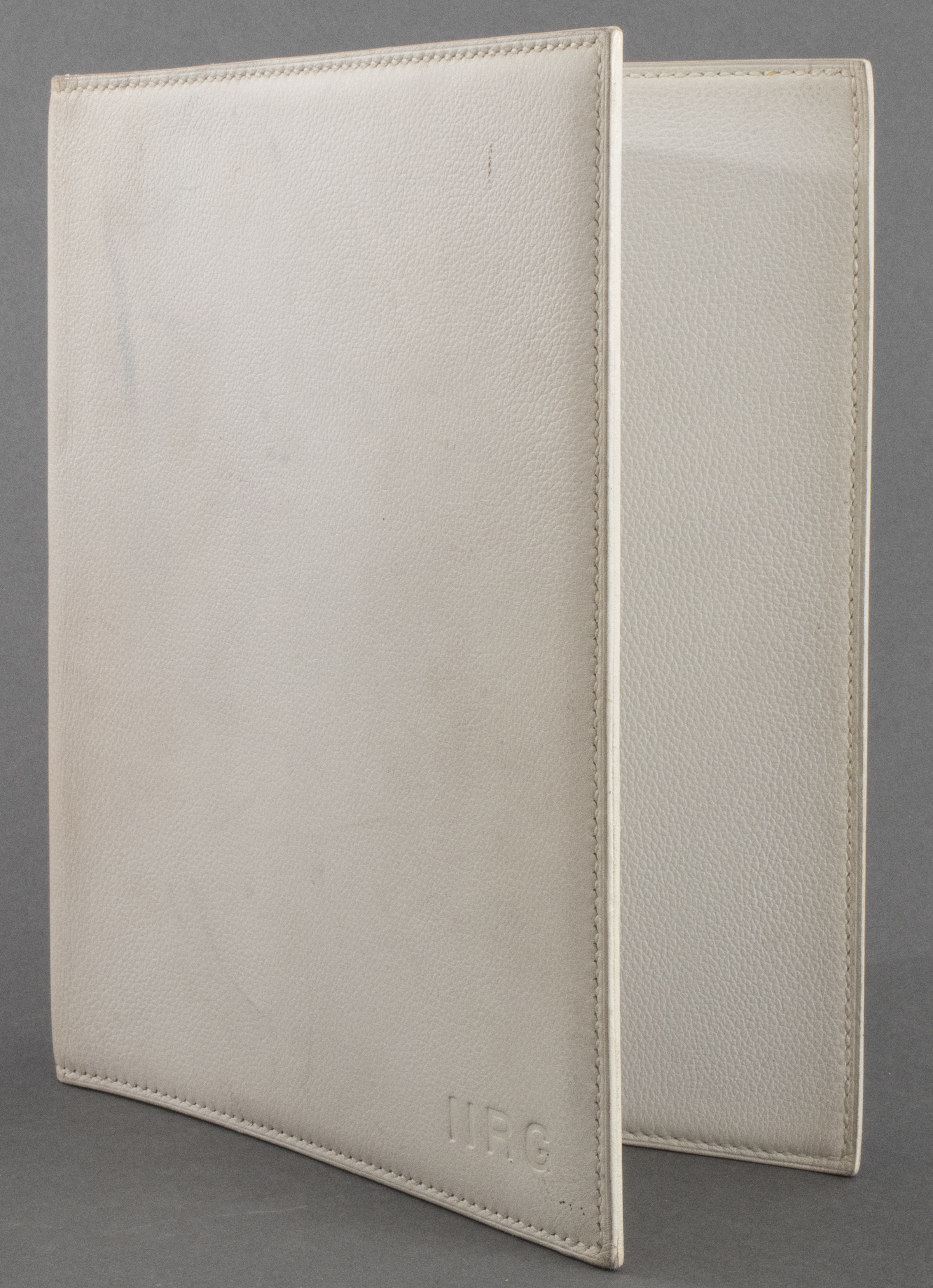 HERMES WHITE LEATHER GM SIMPLE