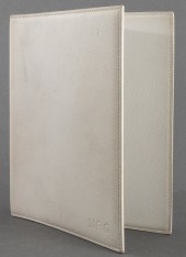 HERMES WHITE LEATHER GM SIMPLE