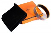 HERMES WIDE ENAMEL BANGLE BRAC