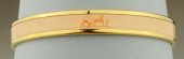 HERMES YELLOW GOLDTONE AND ENA