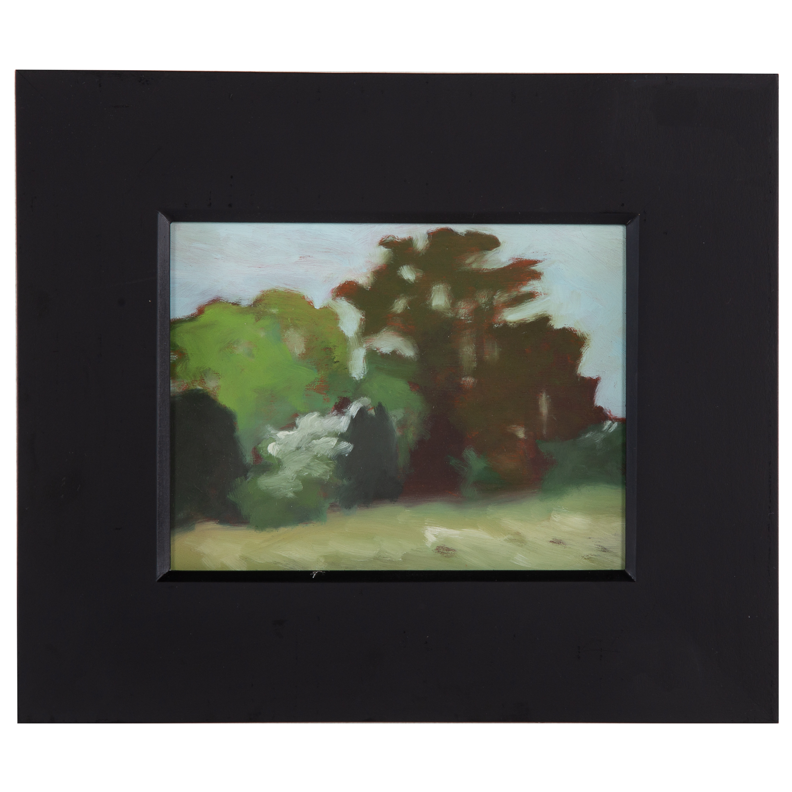HERMINE HULL. "THE HEDGEROW," OIL