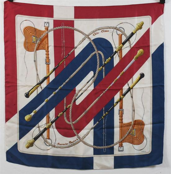 HERM?S SILK SCARF ''Clic Clac''