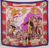 HERM?S SILK SCARF ''Marquis de