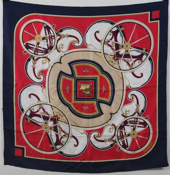 HERM?S SILK SCARF ''Washington's