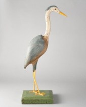 HERON CARVING BY MICHEL FORTIN