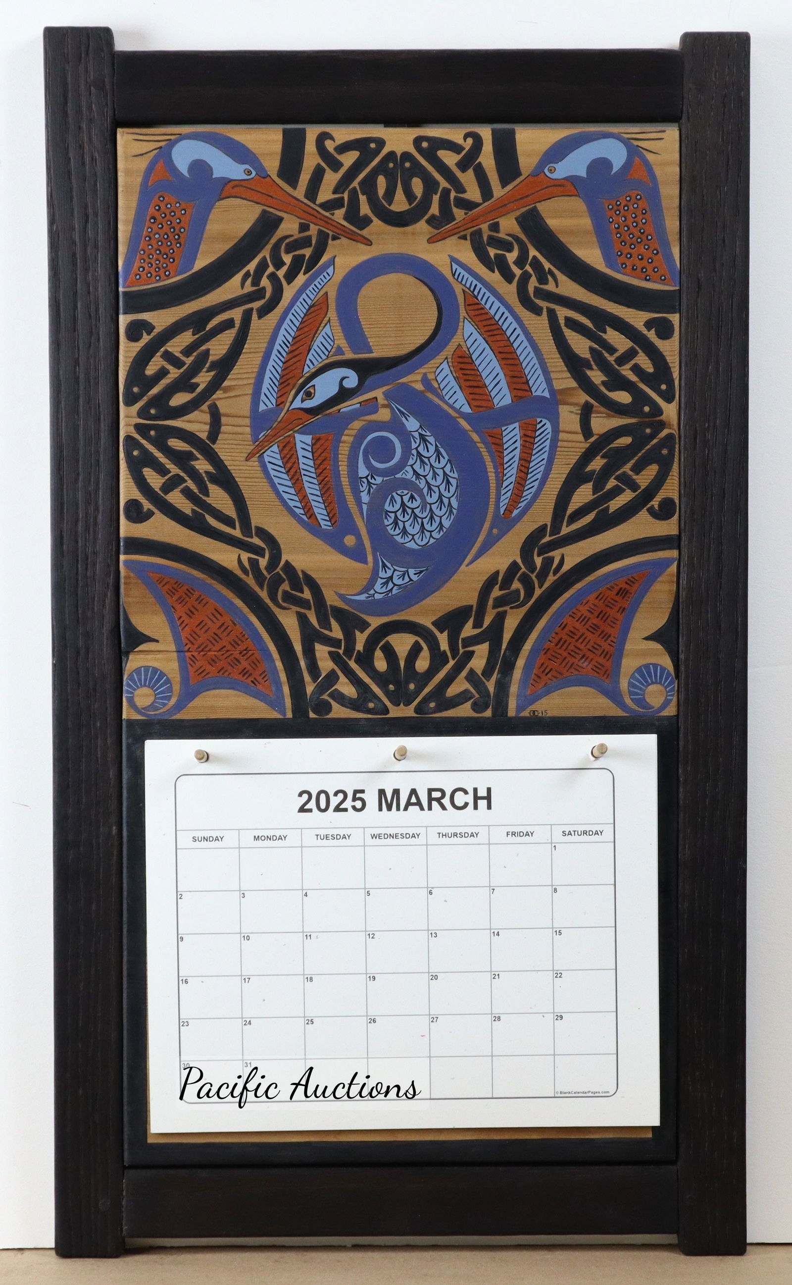 HERONS CALENDAR  ACRYLICS ON