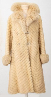 HERRINGBONE WHITE MINK &AMP; F