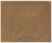 HERRMANN, ALEXANDER. AUTOGRAPH