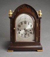 HERSCHEDE MAHOGANY MANTEL CLOC