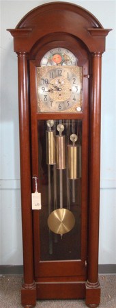 Herschedes mahogany hall clock