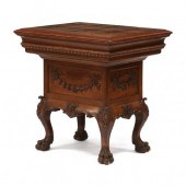 HERSEE & CO., CARVED MAHOGANY