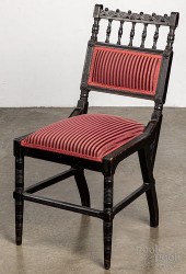 HERTER BROTHERS EBONIZED CHAIR