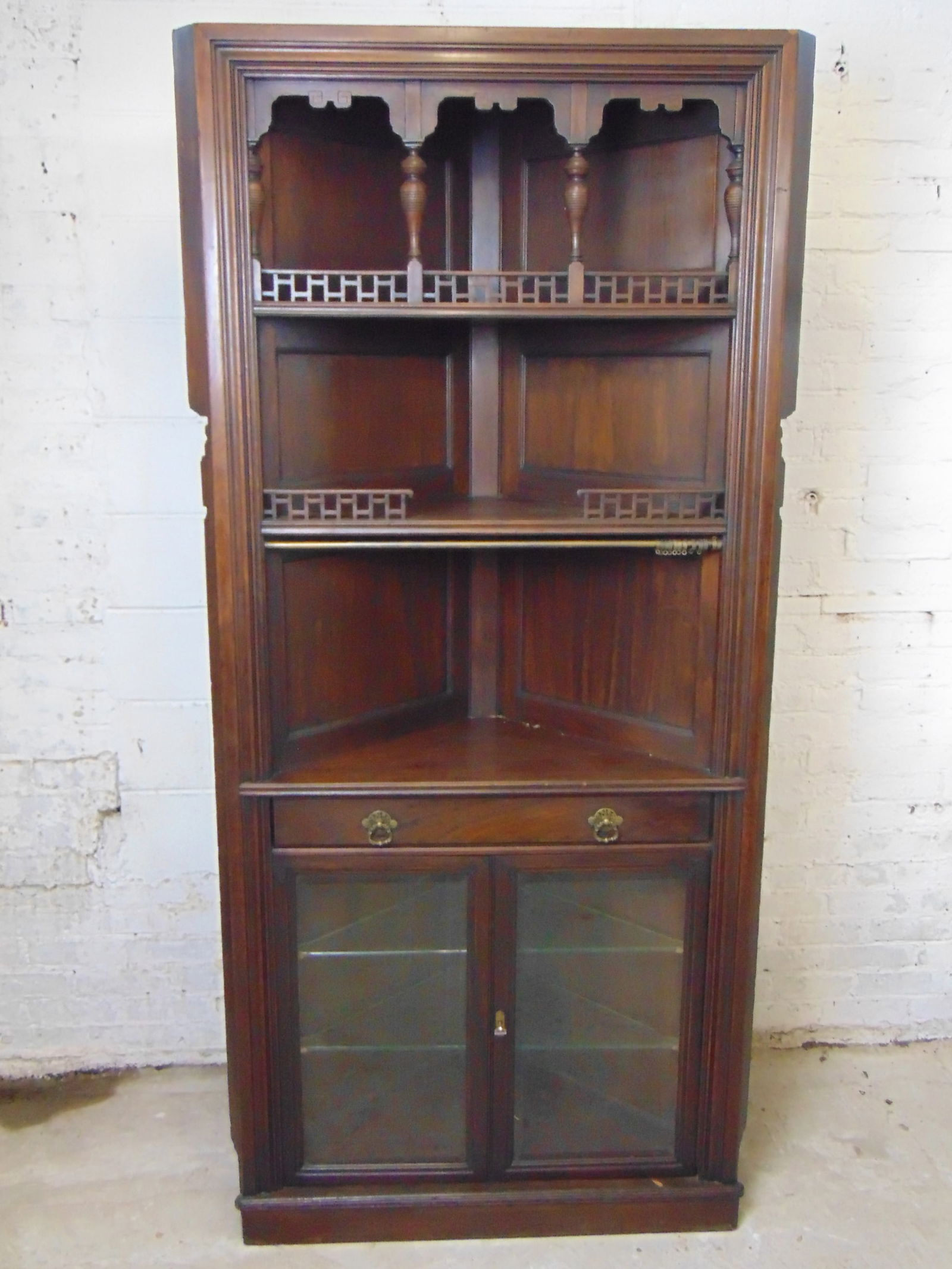 HERTER BROTHERS MAHOGANY CORNER