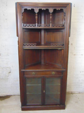 HERTER BROTHERS MAHOGANY CORNE