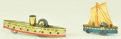 HESS GUNBOAT AND SAILBOAT Germ