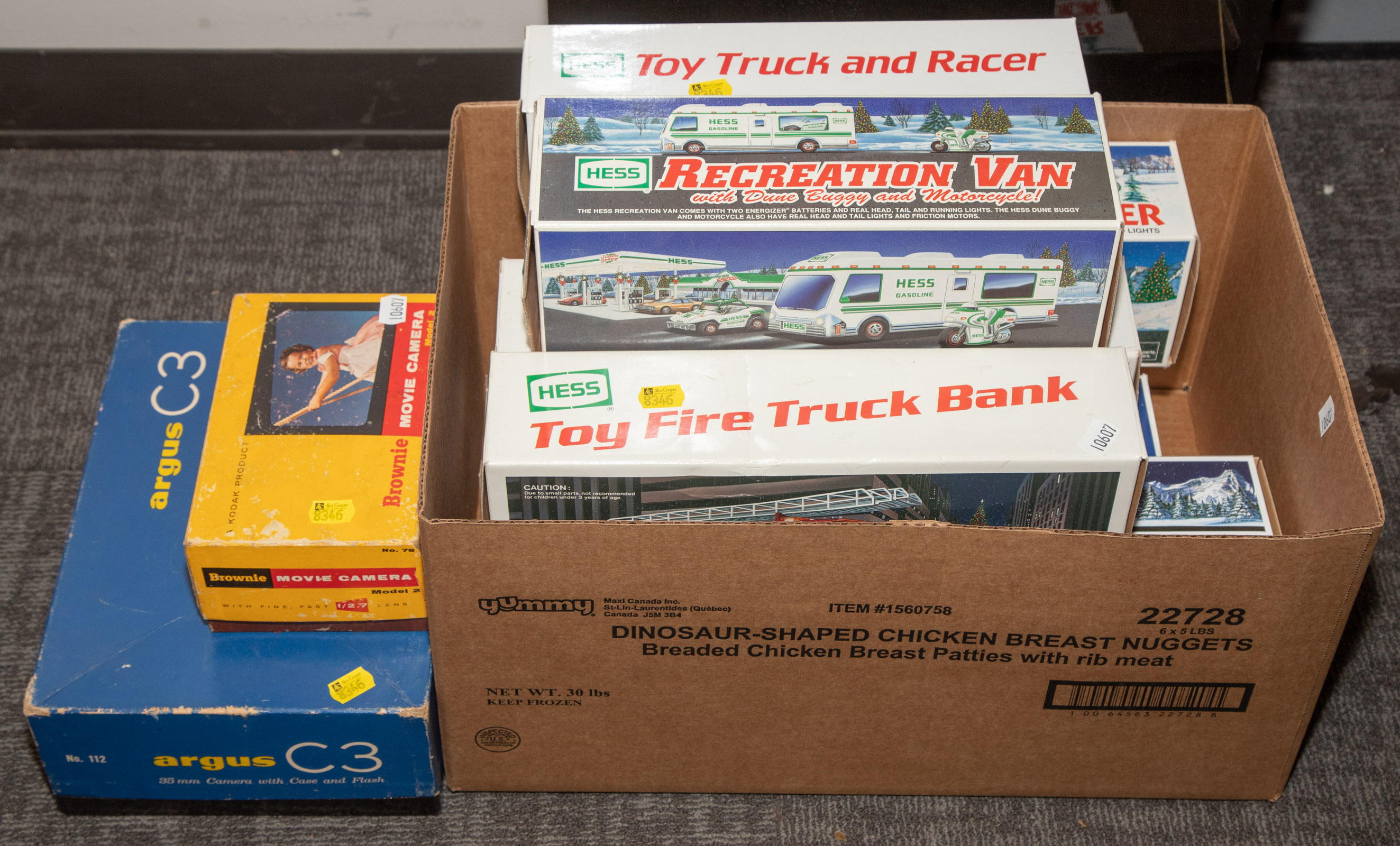 HESS TRUCKS; MOVIE CAMERAS .