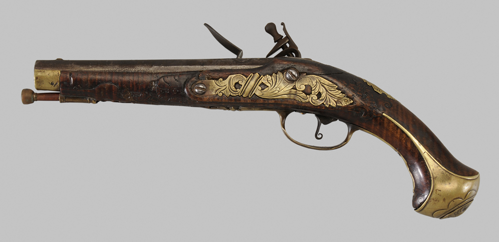 Hessian Flintlock Pistol German,