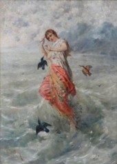 HESSLER Otto. O/C ''Girl with