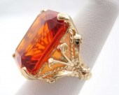 HESSONITE GARNET AND FOURTEEN