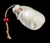 HETIAN JADE QING ERA CAT PENDA