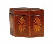HEXAGONAL TEA CADDY WITH PATER