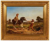 HEYWOOD HARDY 'BOYS & DONKEY'