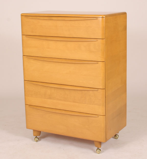 Heywood Wakefield Wheat 5 drawer