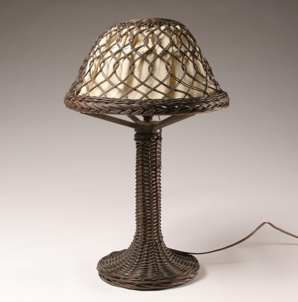 Heywood Wakefield woven rattan