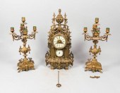 HF PARIS BRONZE MANTLE CLOCK &