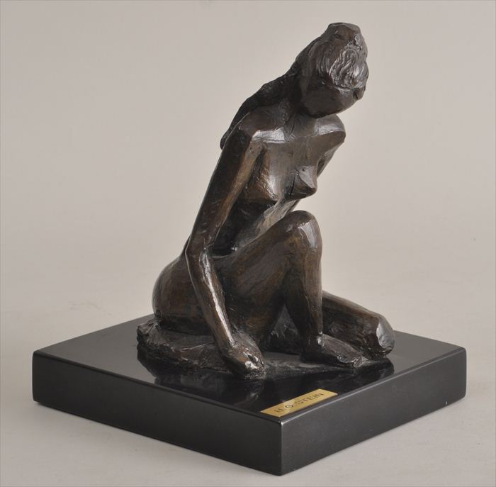 H.G. STEIN: SEATED WOMAN Bronze 8
